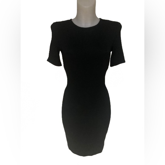 Aritzia Dresses & Skirts - Wilfred Mignonne Mini Dress Women’s Aritzia Black Stretch Knit Zip Small